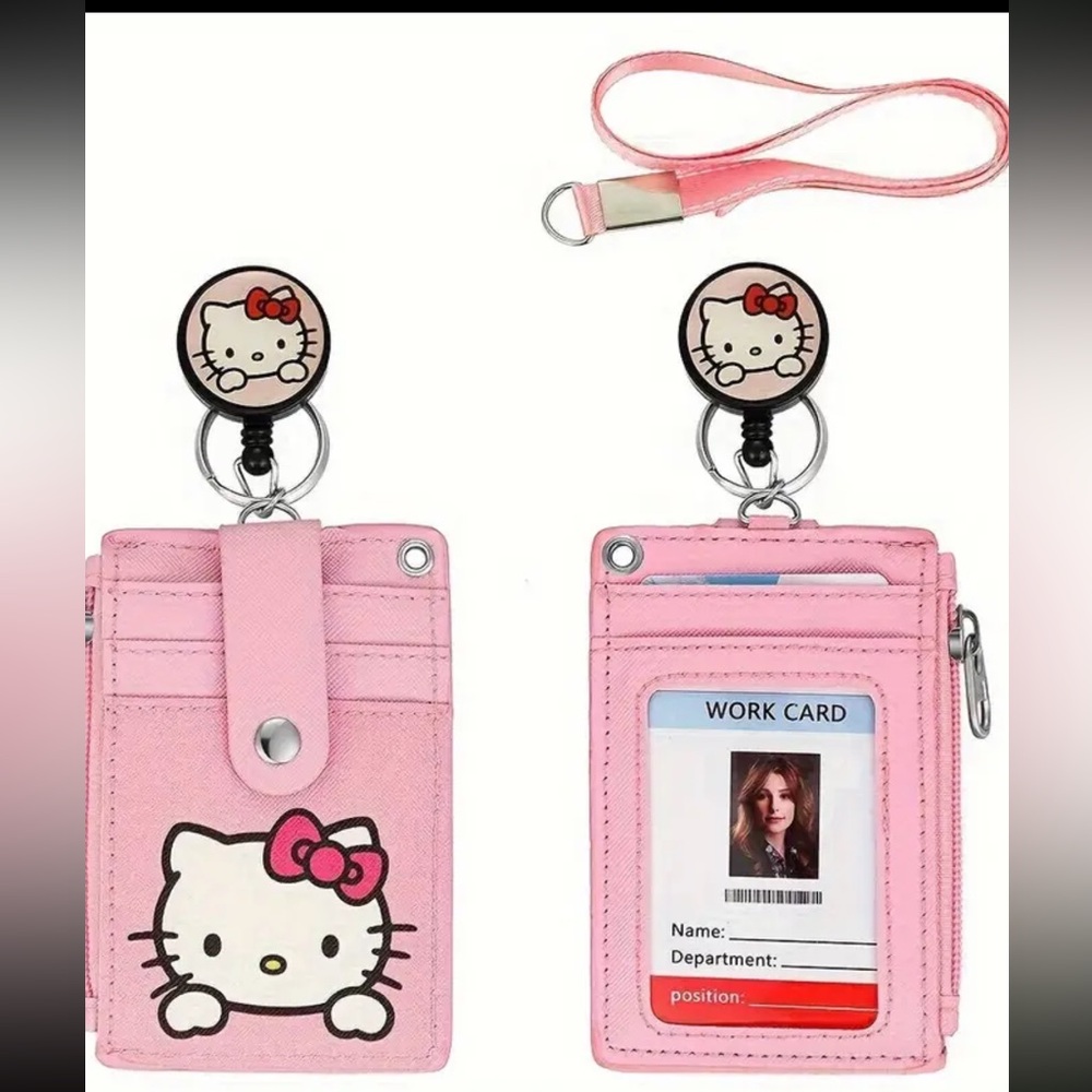 HELLO KITTY ID Badge Holder, Wallet, Card Holder, Multipurpose NEW NWT